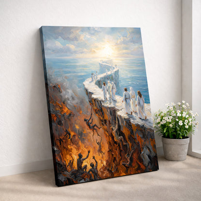 Heavenly Ascent Over Inferno