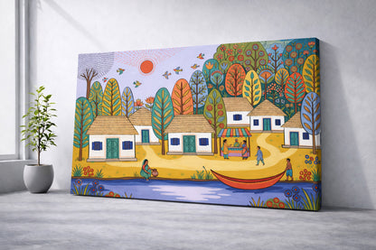Folk Village Landscape Painting