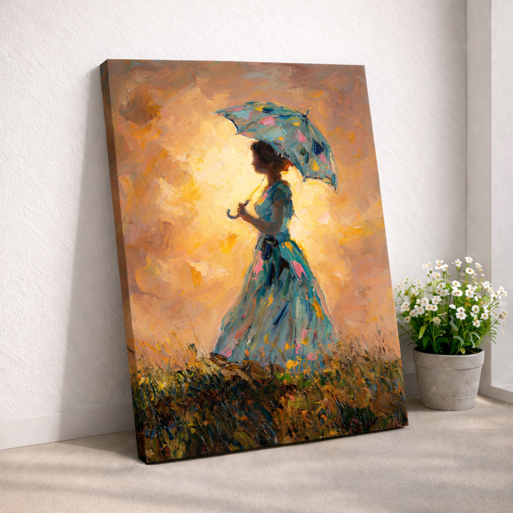 Golden Hour Impressionist Woman