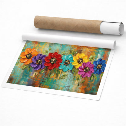 Colorful Floral Modern Wall Art
