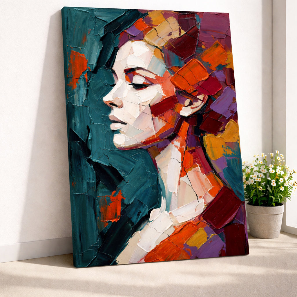 Contemporary Abstract Lady Portrait