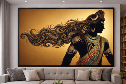 Divine Shiva Silhouette Wall Art