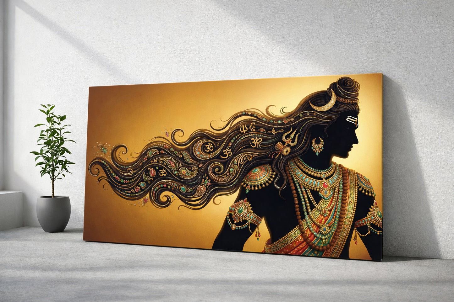 Divine Shiva Silhouette Wall Art