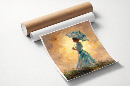 Golden Hour Impressionist Woman