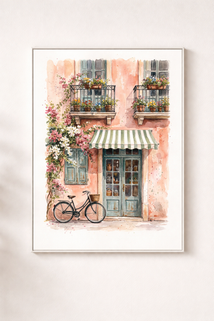 Cozy Doorway Bicycle Moment
