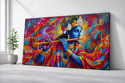 Divine Krishna Artistic Wall Painting