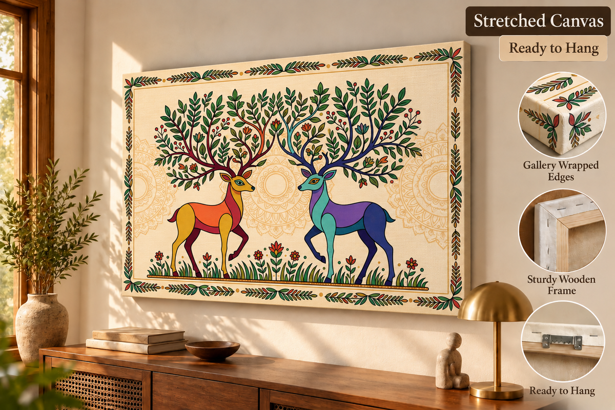 Twin Deer Nature Motif