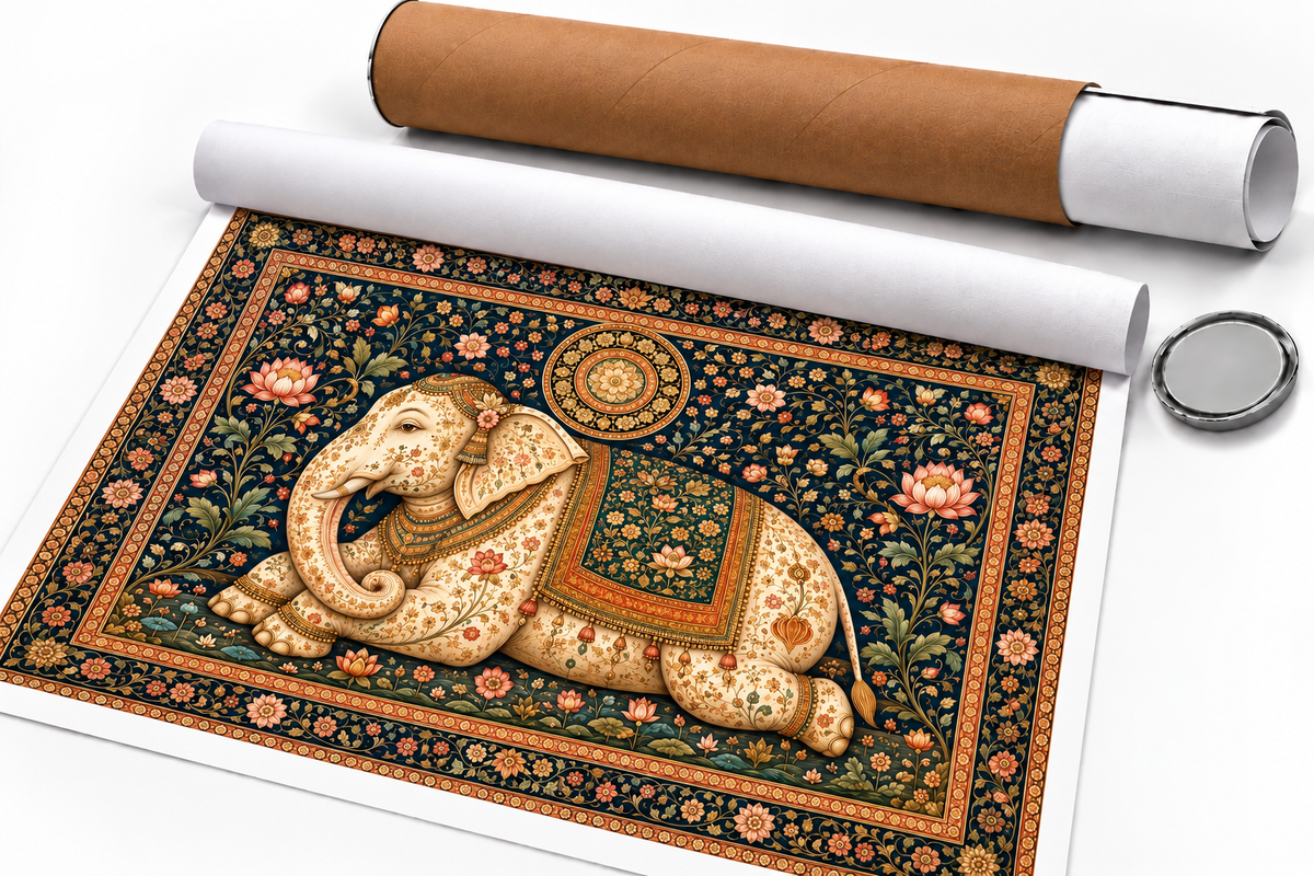 Golden Mandala Elephant