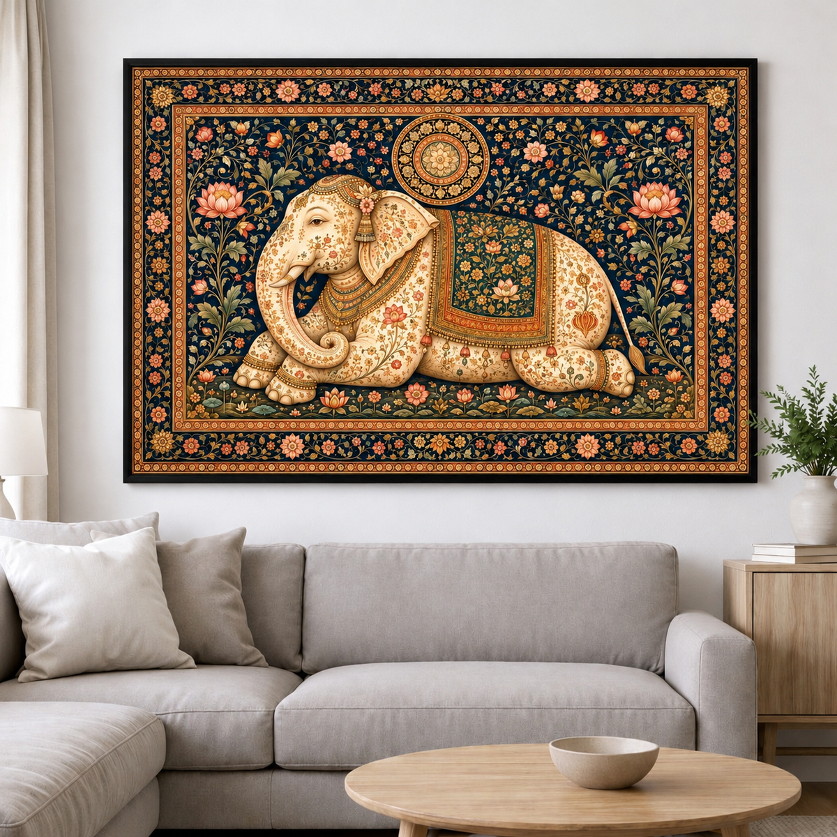 Golden Mandala Elephant