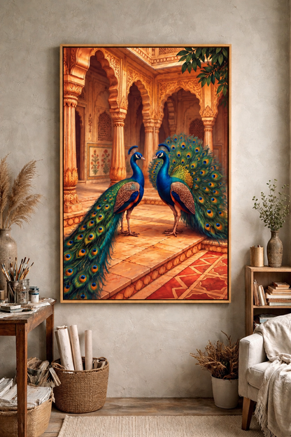 Royal Courtyard Peacocks