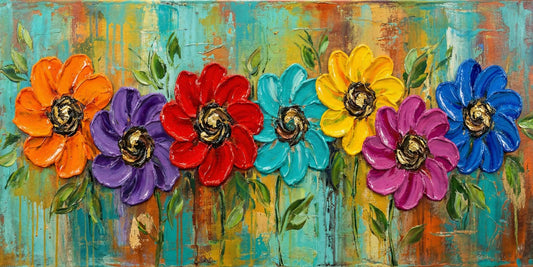 Colorful Floral Modern Wall Art