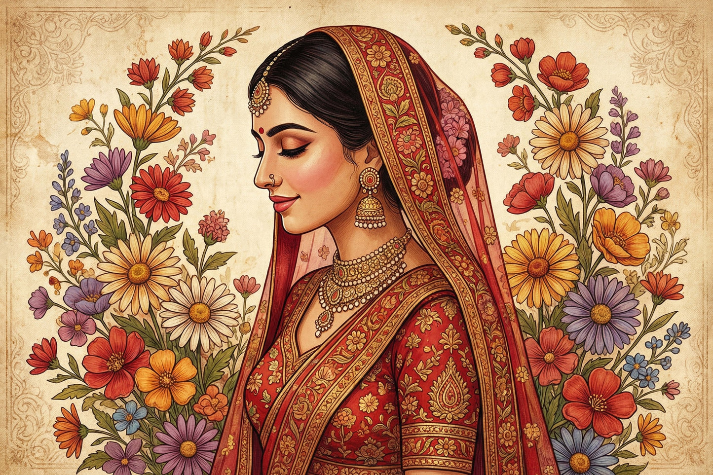Regal Indian Wedding Portrait
