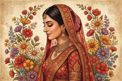 Regal Indian Wedding Portrait