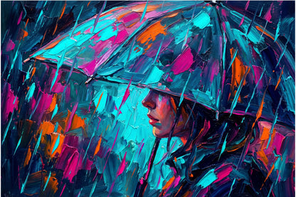 Vibrant Umbrella Street Scene